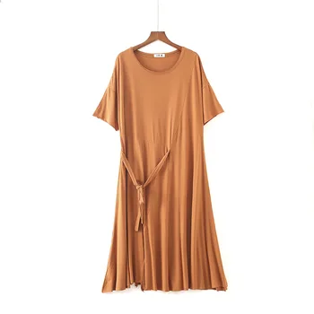 Summer New Women Modal Sleeping Skirt Short Sleeve Negligee Nightgown Elegant Long And Loose Nightdress Casual Sleepwear
Summer New Women Modal Sleeping Skirt Short Sleeve Negligee Nightgown Elegant Long And Loose Nightdress Casual Sleepwear
