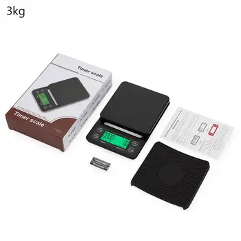 Protable 3KG/5KG Digital Drip Coffee Scale With Timer LCD Electronic Kitchen Scales 0.1g
Protable 3KG/5KG Digital Drip Coffee Scale With Timer LCD Electronic Kitchen Scales 0.1g