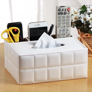 Multifunction Tissue box PU Leather Desk Organizer for Remote Control / TV Guide / Pen Pencil CD Caddy Office Stationery Holder
Multifunction Tissue box PU Leather Desk Organizer for Remote Control / TV Guide / Pen Pencil CD Caddy Office Stationery Holder