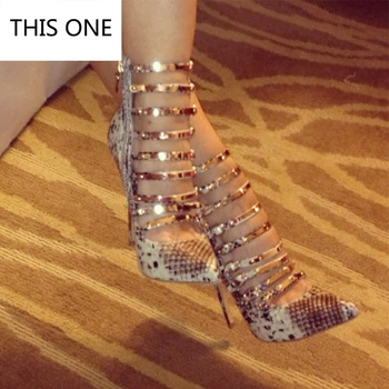 THIS ONE Sexy Snake print High Heels Gladiator Shoes Woman Peep Toe High Boots Summer Cutouts Sandals
THIS ONE Sexy Snake print High Heels Gladiator Shoes Woman Peep Toe High Boots Summer Cutouts Sandals