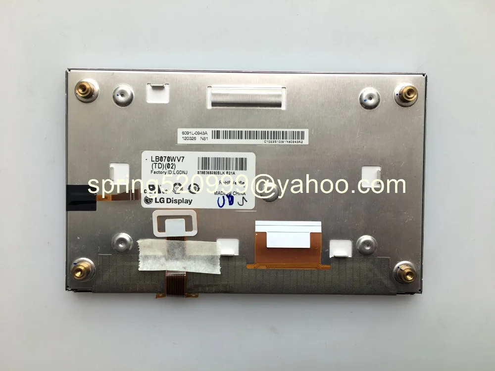 Free shipping 7inch LCD display LB070WV7(TD)(01) LB070WV7-TD01 with 8 wire touch digitizer for Hyundai car GPS monitor
Free shipping 7inch LCD display LB070WV7(TD)(01) LB070WV7-TD01 with 8 wire touch digitizer for Hyundai car GPS monitor