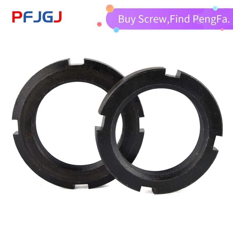 Peng Fa M10-M60 Medium Carbon GB812 Four-groove Locking Nut to Stop Returning to National Standard Round Nut with Groove Nut
Peng Fa M10-M60 Medium Carbon GB812 Four-groove Locking Nut to Stop Returning to National Standard Round Nut with Groove Nut