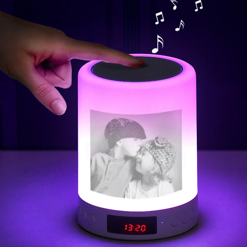 HZFCEW Custom Pattern Colorful Night Light Smart Portable Wireless Bluetooth Speaker Touch Control LED Bedside Table Lamp FR375
HZFCEW Custom Pattern Colorful Night Light Smart Portable Wireless Bluetooth Speaker Touch Control LED Bedside Table Lamp FR375