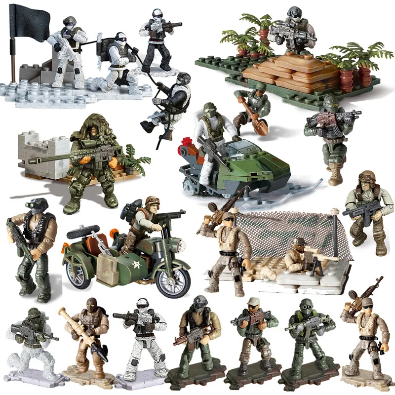 2019 New Military Army World War II WW2 Police SWAT Soldiers Tank Figures Accessories Building Blocks Bricks Toys For Children
2019 New Military Army World War II WW2 Police SWAT Soldiers Tank Figures Accessories Building Blocks Bricks Toys For Children