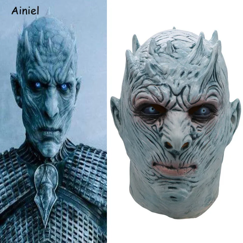 A Song of Ice and Fire Game of Thrones Cosplay Costume Night's King Full Head Helmet Latex Mask Halloween Costumes for Men Adult
A Song of Ice and Fire Game of Thrones Cosplay Costume Night's King Full Head Helmet Latex Mask Halloween Costumes for Men Adult