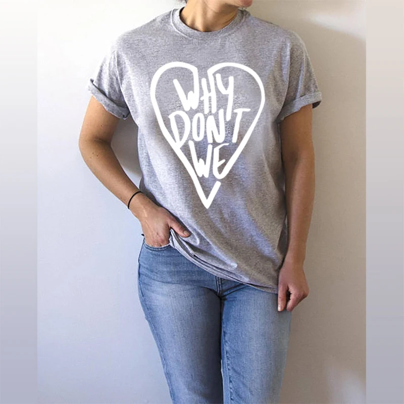 New Women Shirts Instagram T-Shirt Tops Aesthetic T Shirt Gothic Women Tshirt WHY DONT WE LOVE Graphic Tees Plus Size XS-3XL
New Women Shirts Instagram T-Shirt Tops Aesthetic T Shirt Gothic Women Tshirt WHY DONT WE LOVE Graphic Tees Plus Size XS-3XL