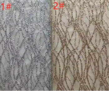 Sequins glitter lace French mesh ZLL-50705 African Nigeria lace fabric wedding dresses
Sequins glitter lace French mesh ZLL-50705 African Nigeria lace fabric wedding dresses