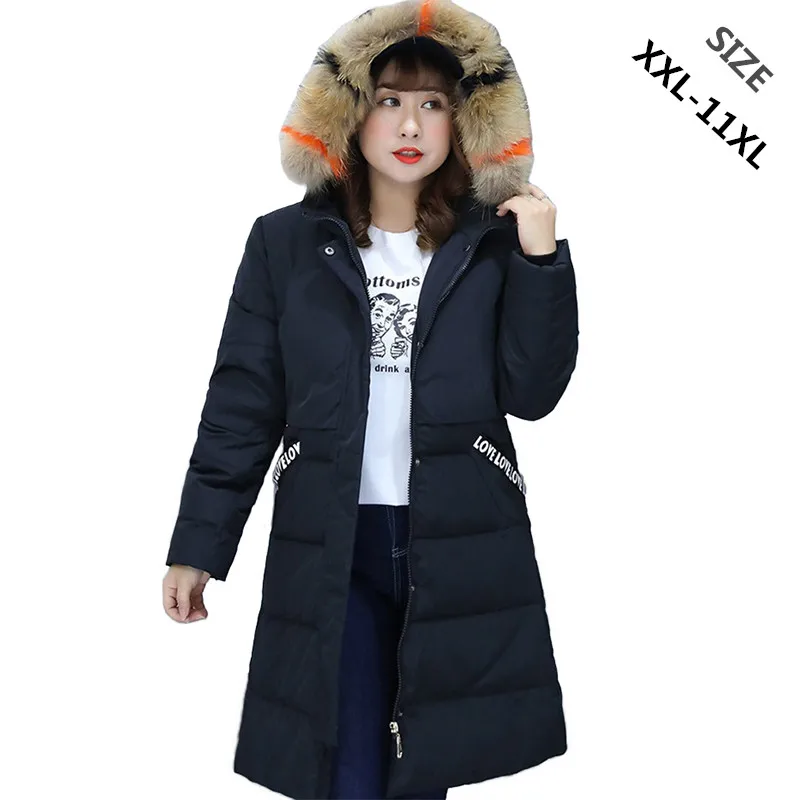 Winter down coat women Super large size XXL-11XL Natural raccoon fur collar Hooded jackets female Thicken warm Down jackets 2289
Winter down coat women Super large size XXL-11XL Natural raccoon fur collar Hooded jackets female Thicken warm Down jackets 2289