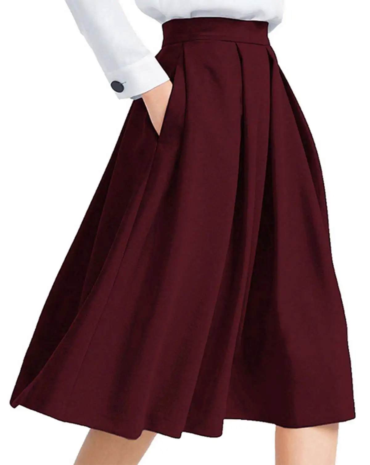 2019 Summer Autumn Women Knee-length Skirts Retro Stylish Female High Waist Solid Pockets Skirt Women Vintage Short Skirt Bottom
2019 Summer Autumn Women Knee-length Skirts Retro Stylish Female High Waist Solid Pockets Skirt Women Vintage Short Skirt Bottom