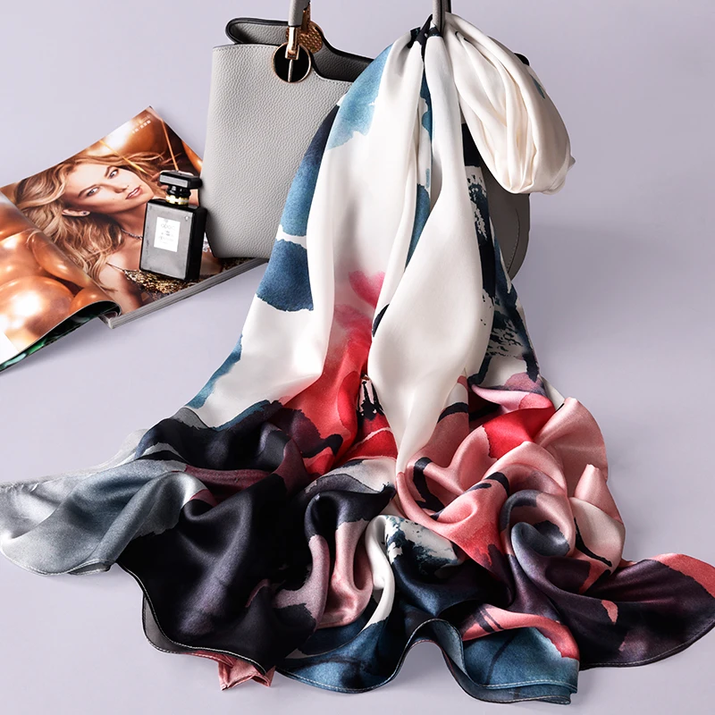 Natural Silk Scarf Luxury Brand For Women Headscarves Ladies Print Pure Silk Scarf Double Real Silk Shawls Wraps Long Scarves
Natural Silk Scarf Luxury Brand For Women Headscarves Ladies Print Pure Silk Scarf Double Real Silk Shawls Wraps Long Scarves
