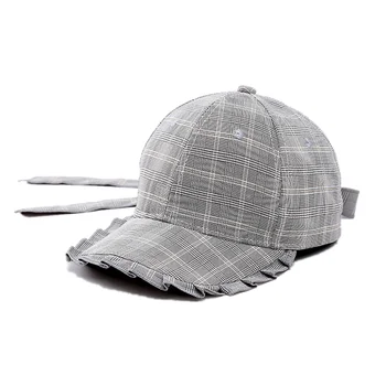 Spring and Summer Lattice Bow-knot Baseball Cap with Lace edge Long strap British Style Plaid Peaked Hat for Women Lolita Grid
Spring and Summer Lattice Bow-knot Baseball Cap with Lace edge Long strap British Style Plaid Peaked Hat for Women Lolita Grid