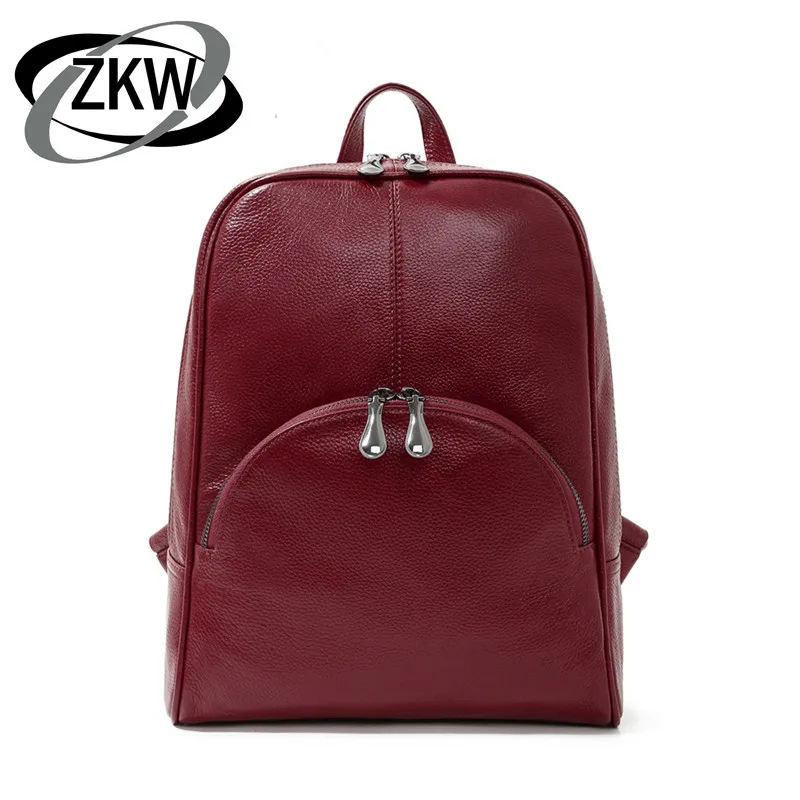 ZKW 2019 Women's Genuine Leather Cowhide Backpack Casual Preppy Female Style School Rucksack Travel Bag
ZKW 2019 Women's Genuine Leather Cowhide Backpack Casual Preppy Female Style School Rucksack Travel Bag