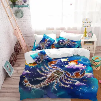 Twelve Constellations Bedding Set Kids Cartoon Duvet Cover Set Dreamlike Scorpio Print Bedding Colorful Bedclothes Pillowcase
Twelve Constellations Bedding Set Kids Cartoon Duvet Cover Set Dreamlike Scorpio Print Bedding Colorful Bedclothes Pillowcase