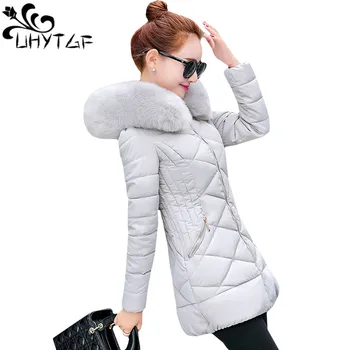 UHYTGF Winter Woman Coats Fur collar Hooded Down Cotton Jacket Women's Long Plus size Cotton Sweet Parka Ladies Warm Coat 610
UHYTGF Winter Woman Coats Fur collar Hooded Down Cotton Jacket Women's Long Plus size Cotton Sweet Parka Ladies Warm Coat 610