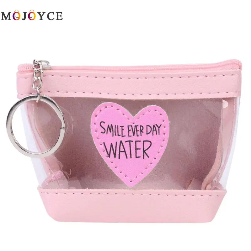 PU Leather Short Zipper Clutch Women Daily Money Coin Purse Transparent Love Heart Decor PVC Jelly Wallet
PU Leather Short Zipper Clutch Women Daily Money Coin Purse Transparent Love Heart Decor PVC Jelly Wallet