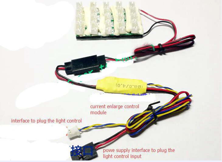 4 IN 1 RC Tractor Lights Big Current Enlarge Expansion Module with 20 pcs LED Ports and Limiting Circuit
4 IN 1 RC Tractor Lights Big Current Enlarge Expansion Module with 20 pcs LED Ports and Limiting Circuit