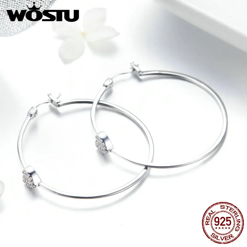 WOSTU Stud Earrings for Women 925 Sterling Silver CZ Stones Love Heart Stud Earrings Fashion Jewelry Dropshipping Brincos BKE518
WOSTU Stud Earrings for Women 925 Sterling Silver CZ Stones Love Heart Stud Earrings Fashion Jewelry Dropshipping Brincos BKE518