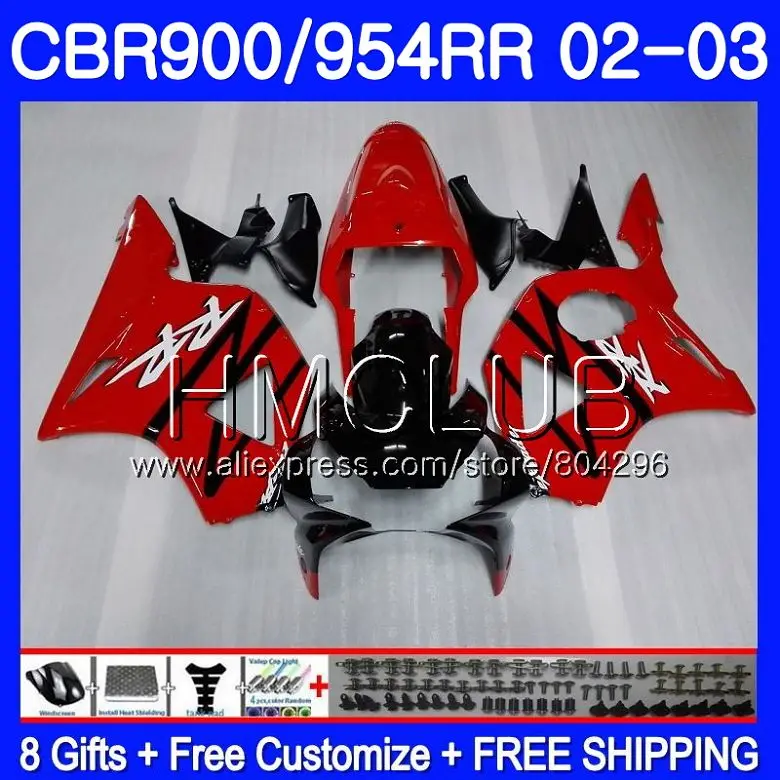 Body For HONDA CBR900RR CBR 954 RR CBR900 RR CBR954RR Stock red blk 02 03 67HM.5 CBR954 RR CBR 900RR CBR 954RR 2002 2003 Fairing
Body For HONDA CBR900RR CBR 954 RR CBR900 RR CBR954RR Stock red blk 02 03 67HM.5 CBR954 RR CBR 900RR CBR 954RR 2002 2003 Fairing