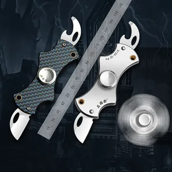 Fingertip gyroscope multi-function knife Mini folding knife self-defense Outdoor camping hunting pocket knives hand spinner
Fingertip gyroscope multi-function knife Mini folding knife self-defense Outdoor camping hunting pocket knives hand spinner