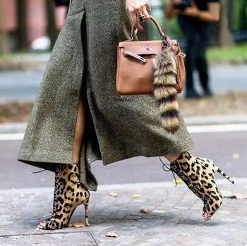 JINJOE Fashion Woman PU Pumps Sexy Open Toe Ankle Boots Slip On Deep V Cut High Heel Lady Autumn Shoes 11.5cm heel Leopard Print
JINJOE Fashion Woman PU Pumps Sexy Open Toe Ankle Boots Slip On Deep V Cut High Heel Lady Autumn Shoes 11.5cm heel Leopard Print