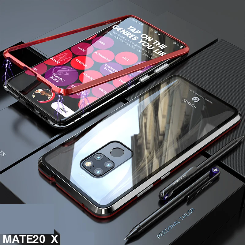 Магнитный поглощающий чехол для Huawei Mate 20X и т. Д. Прозрачный прозрачный из