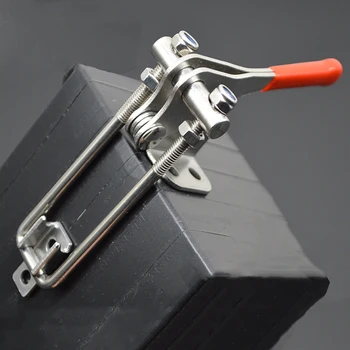 90 degree Stainless steel hasp tool case clamp lock clip box buckle quick presser mechanical equipment door bolt hardware part
90 degree Stainless steel hasp tool case clamp lock clip box buckle quick presser mechanical equipment door bolt hardware part
