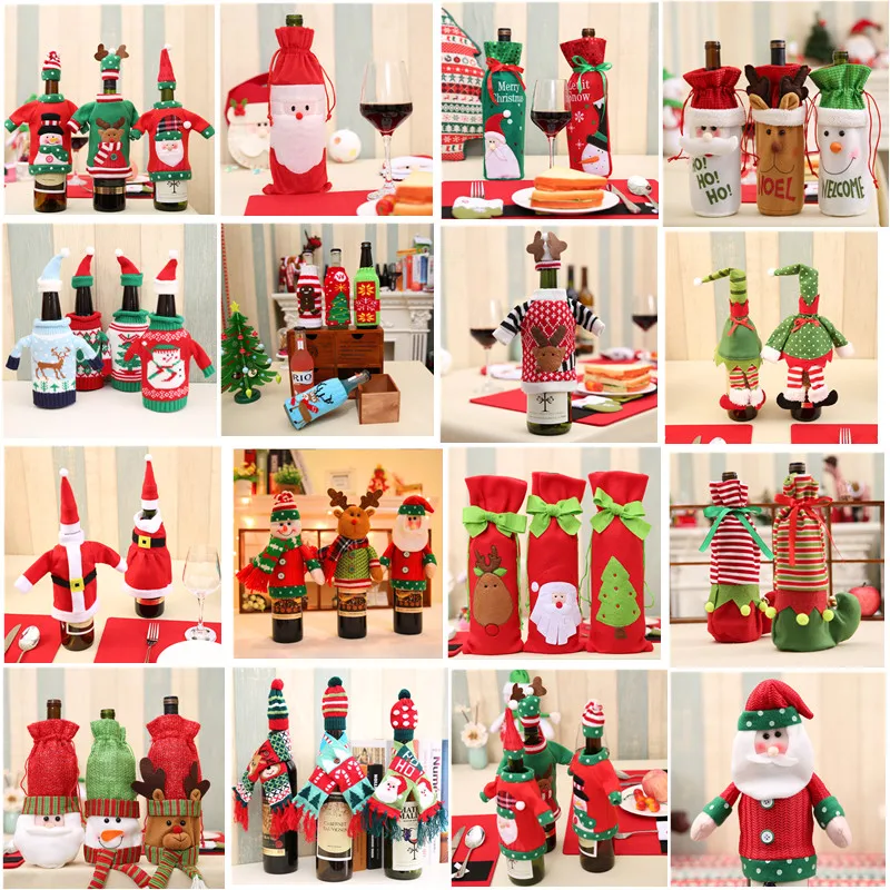 Christmas Decoration 2018 Santa Claus Wine Bottle Cover Gift Santa Sack Bottle Hold Bag Snowman Xmas Decor Home Decoration
Christmas Decoration 2018 Santa Claus Wine Bottle Cover Gift Santa Sack Bottle Hold Bag Snowman Xmas Decor Home Decoration