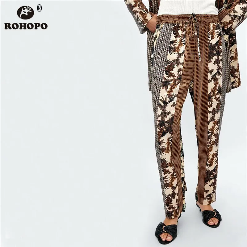 ROHOPO Women Patchwork Printed Straight Pant High Waist Vintage Runway Ladies Casual bottoms #BM2145a
ROHOPO Women Patchwork Printed Straight Pant High Waist Vintage Runway Ladies Casual bottoms #BM2145a