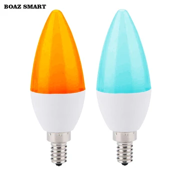 Tuya EC Smart Wifi Bulb E14 LED Candle Light Voice Control by Alexa Google Assistant Siri 5W RGBW Dimmable APP Control Lamp 2pcs
Tuya EC Smart Wifi Bulb E14 LED Candle Light Voice Control by Alexa Google Assistant Siri 5W RGBW Dimmable APP Control Lamp 2pcs