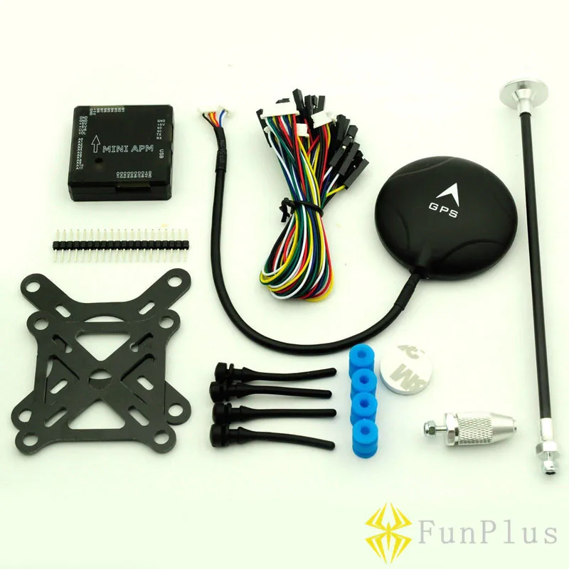 FPV Mini APM V3.1 Flight Controller BLACK + NEO-6M GPS + Shock Absorber + GPS Stand Remote Controller Airplanes
FPV Mini APM V3.1 Flight Controller BLACK + NEO-6M GPS + Shock Absorber + GPS Stand Remote Controller Airplanes