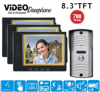 ZHUDELE 8.3" Lcd Door Phone Doorbell Intercom System Video Door Bell Video Doorphone Intercom Video Door Phone HD Camera 1V3
ZHUDELE 8.3" Lcd Door Phone Doorbell Intercom System Video Door Bell Video Doorphone Intercom Video Door Phone HD Camera 1V3