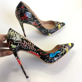Spring Newest Mixed Colors Graffiti Women Sexy High Heels Pointy Toe Ladies Fashion Party Pumps Slip On Female Dress Shoe Size42
Spring Newest Mixed Colors Graffiti Women Sexy High Heels Pointy Toe Ladies Fashion Party Pumps Slip On Female Dress Shoe Size42