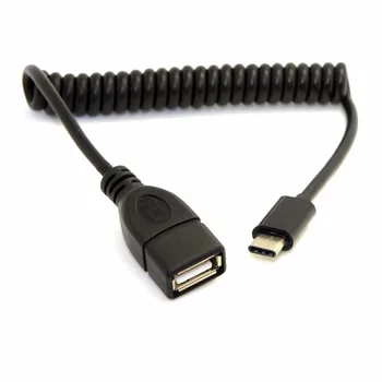USB-C USB 3.1 Type-C to USB 2.0 A Female OTG Data Spring Stretch Cable 50-100cm for Tablet & Mobile Phone & Laptop
USB-C USB 3.1 Type-C to USB 2.0 A Female OTG Data Spring Stretch Cable 50-100cm for Tablet & Mobile Phone & Laptop