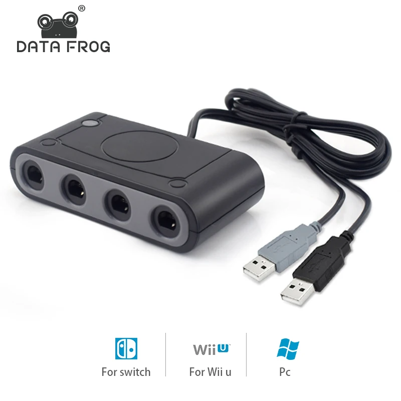 DATA FROG 2 In 1 For Nintend GameCube GC Controller Adapter For Wii For Nintend Switch 4 Ports Converter For PC
DATA FROG 2 In 1 For Nintend GameCube GC Controller Adapter For Wii For Nintend Switch 4 Ports Converter For PC