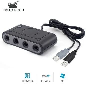 DATA FROG 2 In 1 For Nintendo GameCube GC Controller Adapter For Wii For Nintendo Switch 4 Ports Converter For PC
DATA FROG 2 In 1 For Nintendo GameCube GC Controller Adapter For Wii For Nintendo Switch 4 Ports Converter For PC