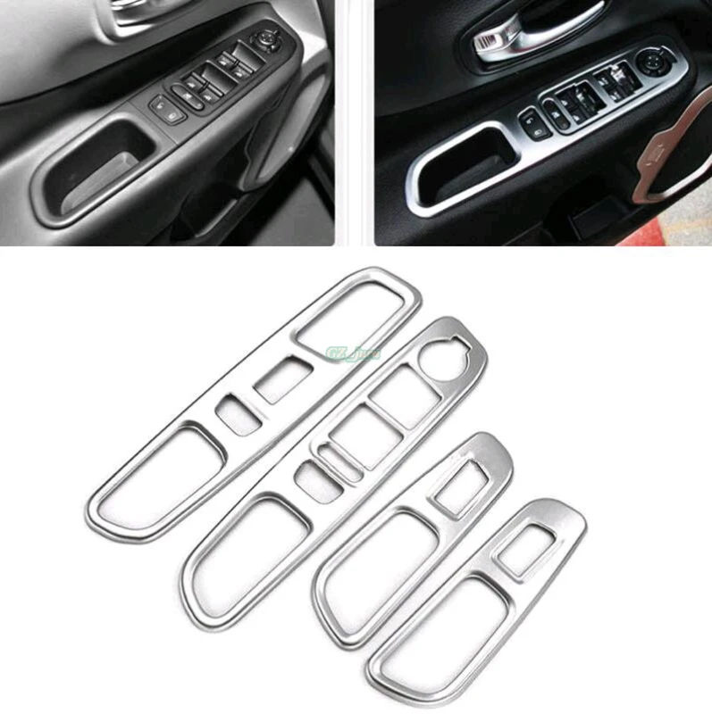 4Pcs Matte Car Interior Door Armrest Window Lift Button Cover Trim for Jeep Renegade 2015 2016
4Pcs Matte Car Interior Door Armrest Window Lift Button Cover Trim for Jeep Renegade 2015 2016