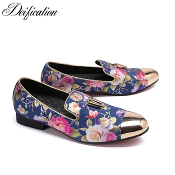 Deification Luxury Flowers Printed Men Casual Leather Shoes Italian Design Men Oxfords Shoes For Men Slip On Party Prom Shoes 46
Deification Luxury Flowers Printed Men Casual Leather Shoes Italian Design Men Oxfords Shoes For Men Slip On Party Prom Shoes 46