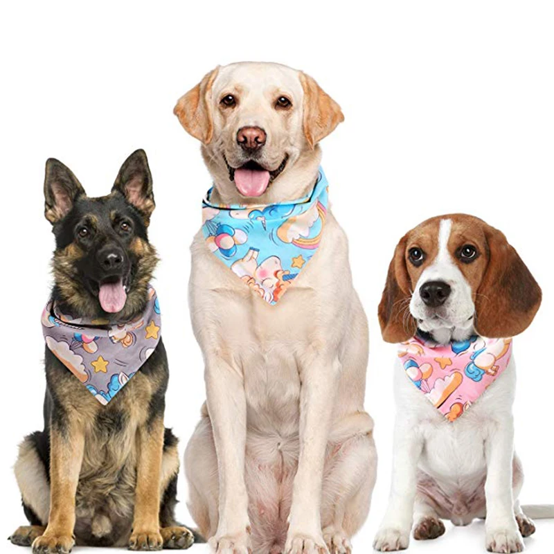 Dog Bandanas Cotton Cute Unicorn Reversible Scarfs Pet Bibs Puppies Kerchief Suitable for Small to Large Dogs and Cats
Dog Bandanas Cotton Cute Unicorn Reversible Scarfs Pet Bibs Puppies Kerchief Suitable for Small to Large Dogs and Cats