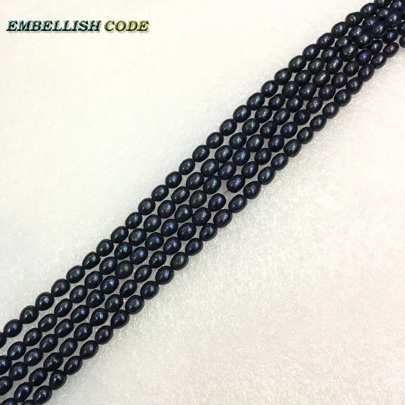 

DIY on sales low price black few blue real pearl beads 5-6mm teardrop shape Strand (about 50pcs/lot) natural Freshwater pearls