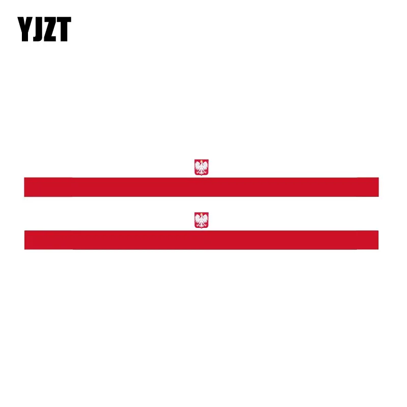 YJZT 2X 14.6CM*1.6CM Poland Eagle Flag Decal Racing Motorcycle Car Sticker 6-1141
YJZT 2X 14.6CM*1.6CM Poland Eagle Flag Decal Racing Motorcycle Car Sticker 6-1141