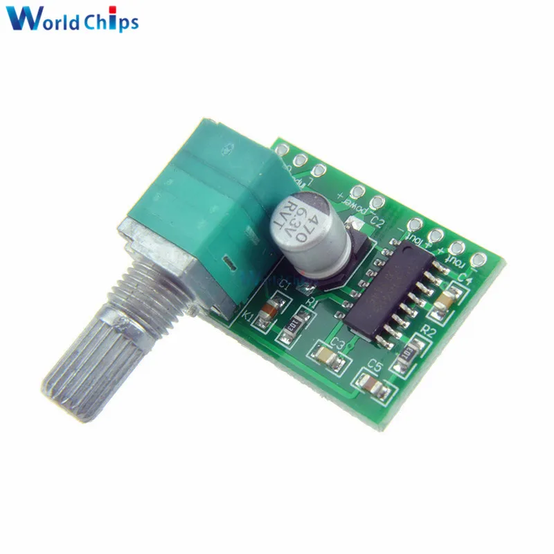 Мини PAM8403 DC 5 В 2 канала USB цифровой аудио усилитель плата модуль 2*3 Вт регулятор