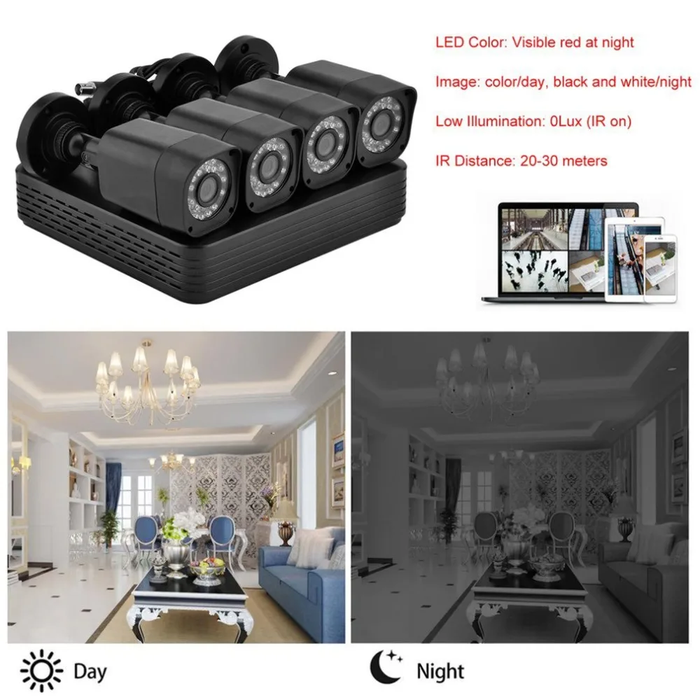4CH CCTV System AHD Surveillance Kit Outdoor Security Camera Household Recording Camera Home Security System
4CH CCTV System AHD Surveillance Kit Outdoor Security Camera Household Recording Camera Home Security System