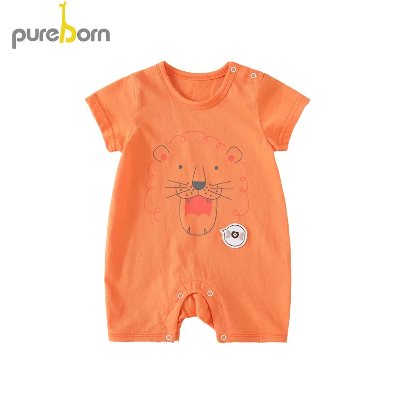 Pureborn Baby Rompers Cartoon Cotton O-Neck Short Sleeve One-pieces Baby Boys Girls Newborn Toddler Clothes
Pureborn Baby Rompers Cartoon Cotton O-Neck Short Sleeve One-pieces Baby Boys Girls Newborn Toddler Clothes