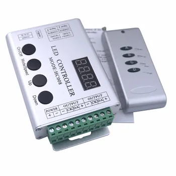DC 5-24V HC008 Remote Controller 133 effect modes for UCS1903 WS2812B WS2811 SK6812 LED Strip Light
DC 5-24V HC008 Remote Controller 133 effect modes for UCS1903 WS2812B WS2811 SK6812 LED Strip Light