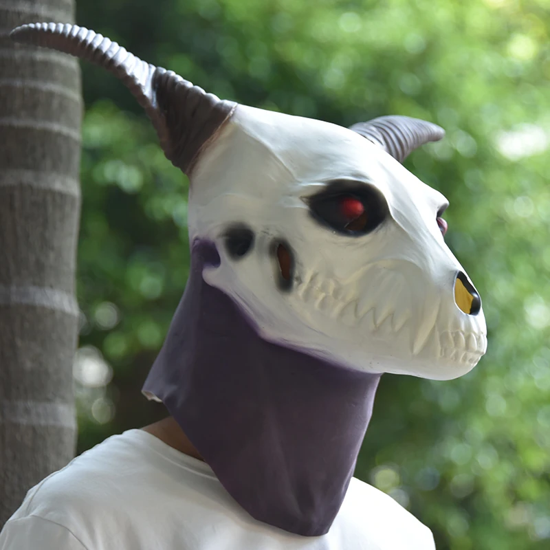 Anime The Ancient Magus' Bride Elias Ainsworth Latex Mask Magic Make Bride Masks Halloween Cosplay Sheep Head Props Masks
Anime The Ancient Magus' Bride Elias Ainsworth Latex Mask Magic Make Bride Masks Halloween Cosplay Sheep Head Props Masks