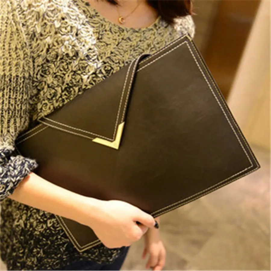 PU Leather Women Clutch Bag Handbag Envelope Purses Bag A4 Paper Briefcase Ipad Package Free Shipping
PU Leather Women Clutch Bag Handbag Envelope Purses Bag A4 Paper Briefcase Ipad Package Free Shipping