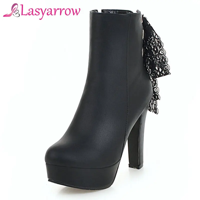 Lasyarrow Fashion Casual Women Winter Ankle Boot Ladies Round Toe Platform Short Boots Shoes Woman Black White Size 32-43 F490
Lasyarrow Fashion Casual Women Winter Ankle Boot Ladies Round Toe Platform Short Boots Shoes Woman Black White Size 32-43 F490
