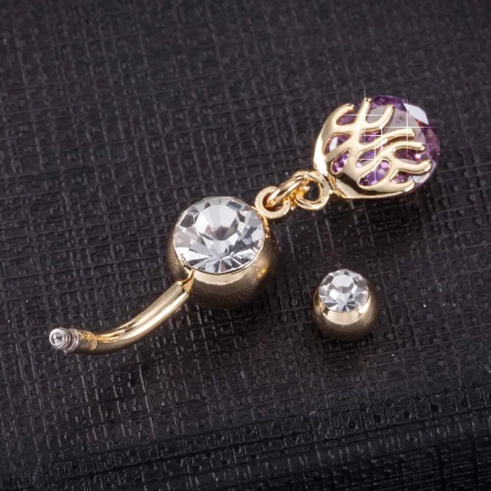 Medical Stainless Steel Belly Button Ring Body Jewelry Piercing Crystal Stones Navel Umbilical Earrings Body Jewelry
Medical Stainless Steel Belly Button Ring Body Jewelry Piercing Crystal Stones Navel Umbilical Earrings Body Jewelry