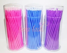 送料無料 300 ピース/ロットマスカラ杖マイクロブラシワンドメイクアップブラシまつげエクステンション(China)