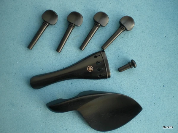 3 Sets Quality 4/4 set Ebony Violin parts including Chin rest tail piece & pegs end pin
3 Sets Quality 4/4 set Ebony Violin parts including Chin rest tail piece & pegs end pin